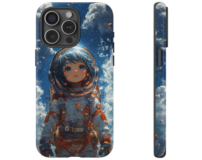 Astronaut Girl Planet Explorer Anime Phone Case: iPhone, Galaxy, Pixel - Lifetime Warranty