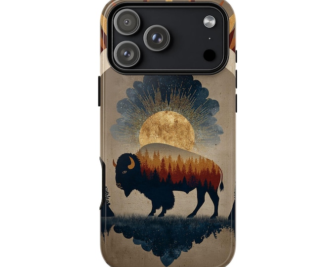 Spirit of the Plains Buffalo Phone Case: iPhone, Galaxy, Pixel - Lifetime Warranty