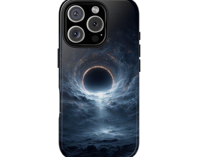 Cosmic Black Hole Sci-fi Space Phone Case: iPhone, Galaxy, Pixel - Lifetime Warranty