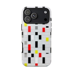 Phone Ink - iPhone | Galaxy | Pixel - Lifetime Warranty Custom Case - Pixelated Signals Rectangle Grid Blocks