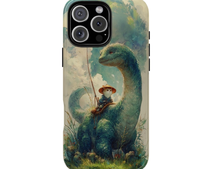 Anime Cat Dinosaur Brachiosaurus Phone Case: iPhone, Galaxy, Pixel - Lifetime Warranty