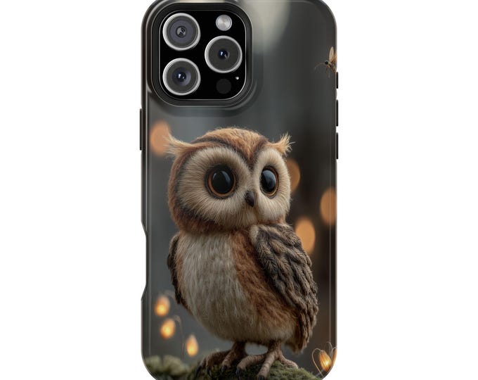 Cute Baby Owl Big Eyes Phone Case: iPhone, Galaxy, Pixel - Lifetime Warranty