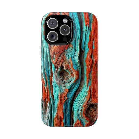 Weathered Driftwood Teal Red Wood Bark Phone Case: iPhone | Galaxy | Pixel  - Lifetime Warranty - Etsy Israel