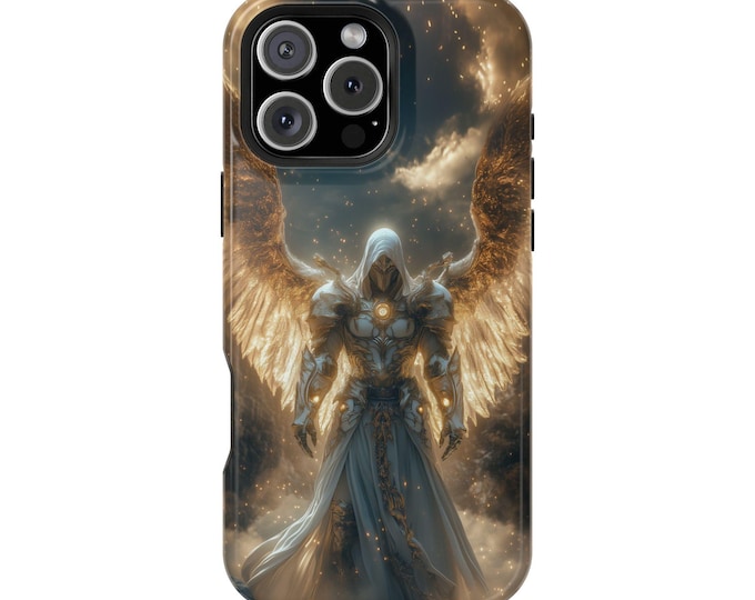 Seraphic Knight Golden Archangel Warrior Phone Case: iPhone, Galaxy, Pixel - Lifetime Warranty