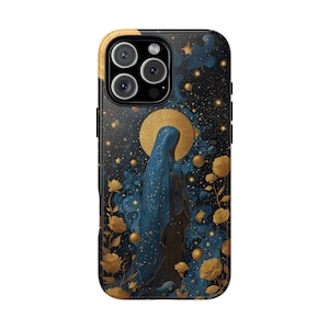 Virgin Mary Midnight Garden - Phone Case for iPhone 16 16e 15 14 13 Pro Max | Galaxy S25 S24 | Pixel 9 9a | Wireless Charging