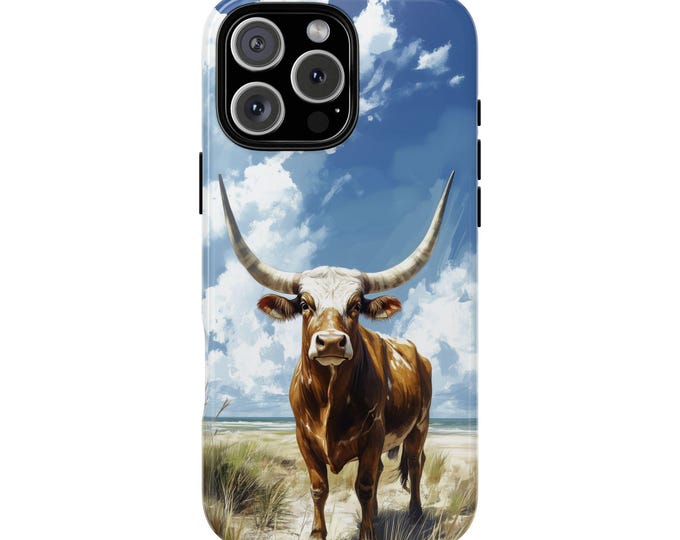 Longhorn Cattle Bull Phone Case: iPhone, Galaxy, Pixel - Magsafe Compatible