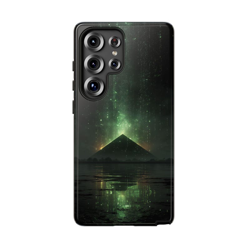 Phone Ink - Pyramid Matrix Green Code Glow Case: iPhone | Galaxy ...