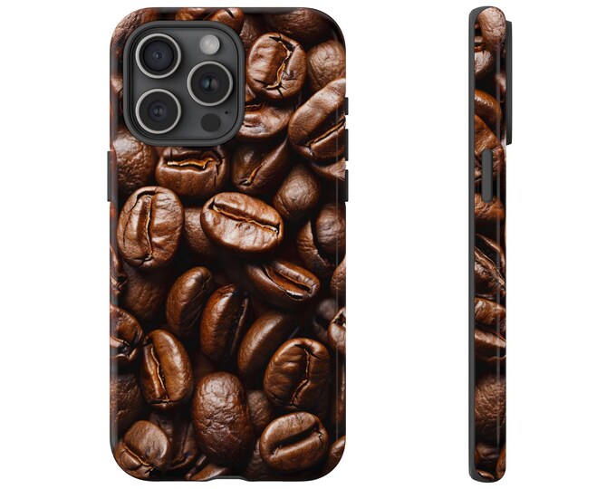 Coffee Beans Background Cover Phone Case: iPhone, Galaxy, Pixel - Lifetime Warranty
