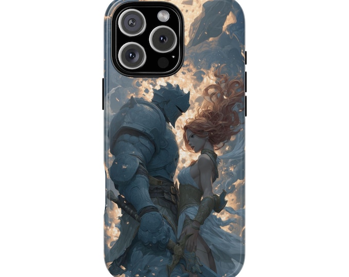 Knight Lady in Waiting Fantasy Phone Case: iPhone, Galaxy, Pixel - Lifetime Warranty