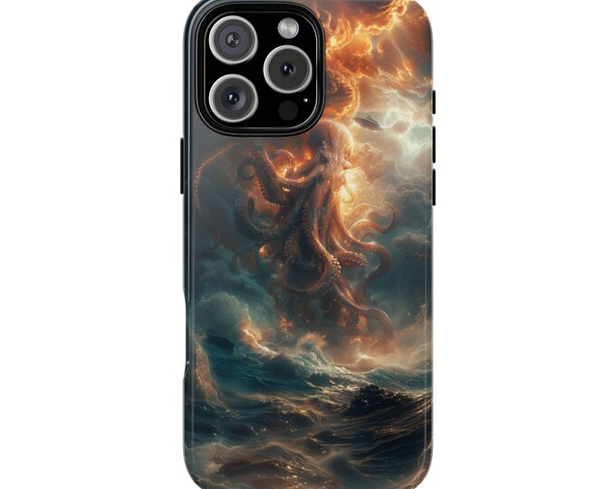 Giant Alien Octopus Dimension UFO Invasion Sci-fi Phone Case: iPhone, Galaxy, Pixel - Lifetime Warranty