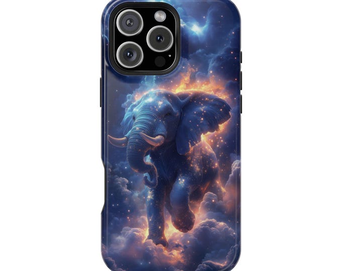 Elephant Celestial Clouds Ethereal Dream Sky Phone Case: iPhone, Galaxy, Pixel - Lifetime Warranty