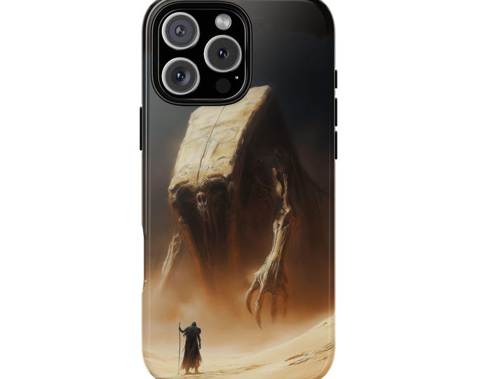 Desert Titan Wasteland Beast Sand Monster Warrior Phone Case: iPhone, Galaxy, Pixel - Lifetime Warranty