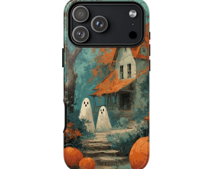 Vintage Halloween Ghosts Phone Case: iPhone, Galaxy, Pixel - Lifetime Warranty