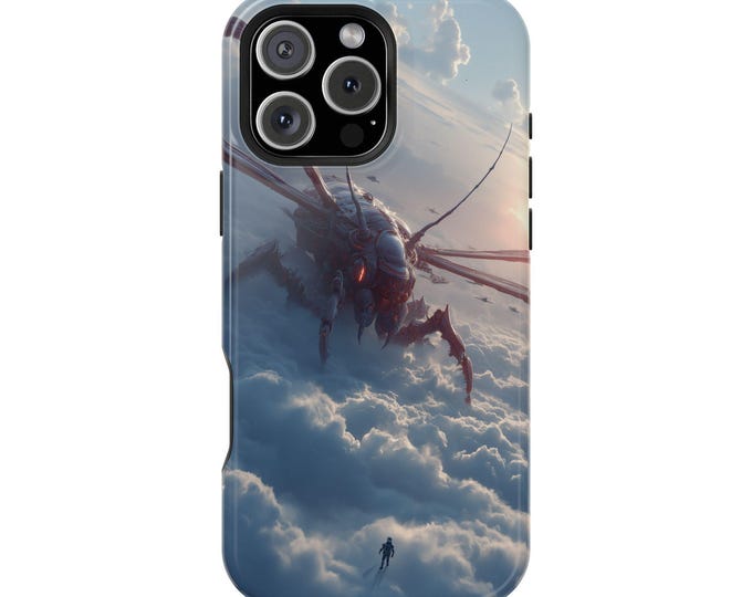 Cloud Crawler Mech Weaver Sci-Fi Phone Case: iPhone, Galaxy, Pixel - Lifetime Warranty