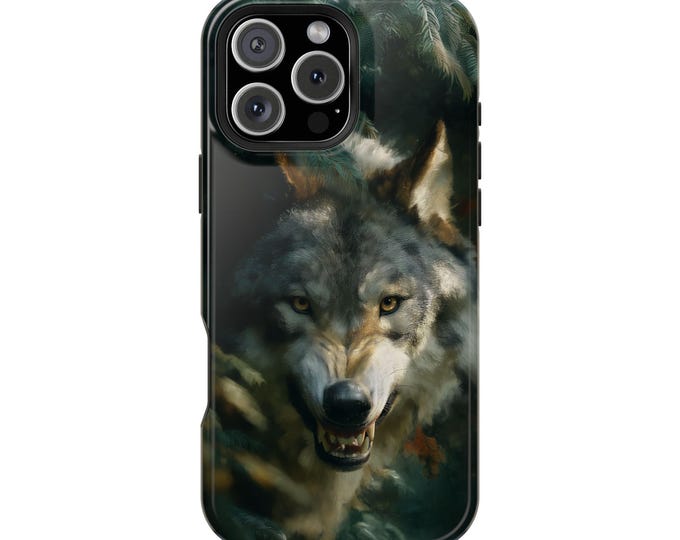 Vicious Wolf Forest Wolves Portrait Phone Case: iPhone, Galaxy, Pixel - Lifetime Warranty