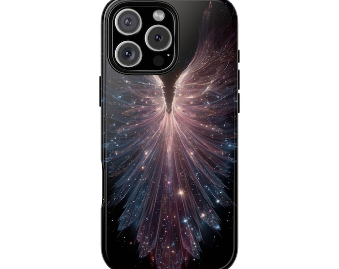 Angel Wings Cosmic Space Celestial Light Phone Case: iPhone, Galaxy, Pixel - Lifetime Warranty