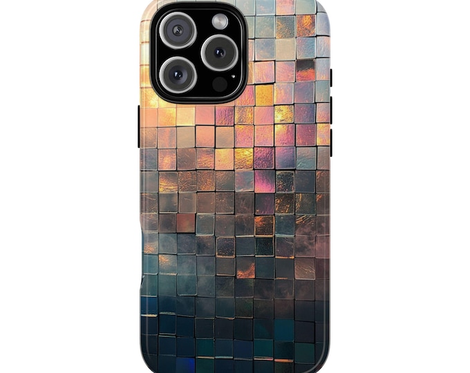 Mirror Square-Tiles Reflective Abstract Phone Case: iPhone, Galaxy, Pixel - Lifetime Warranty
