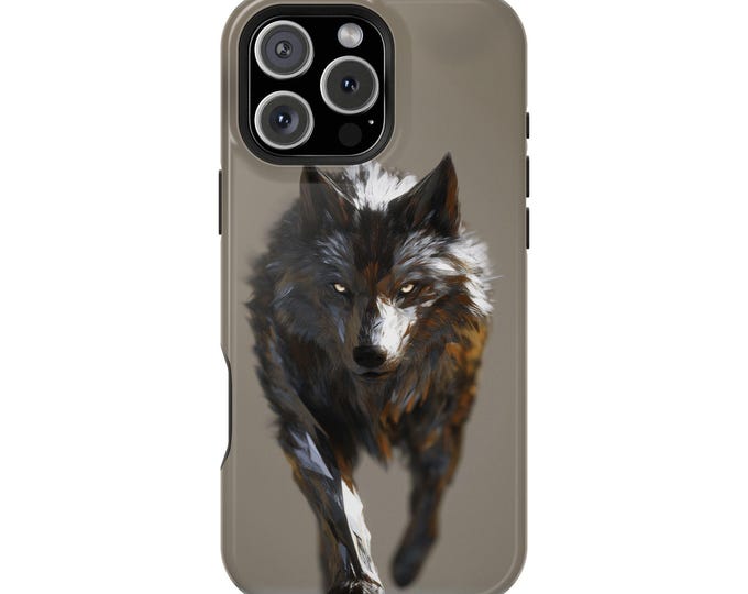 Gray Wolf Metal Shadow Wolves Art Phone Case: iPhone, Galaxy, Pixel - Lifetime Warranty