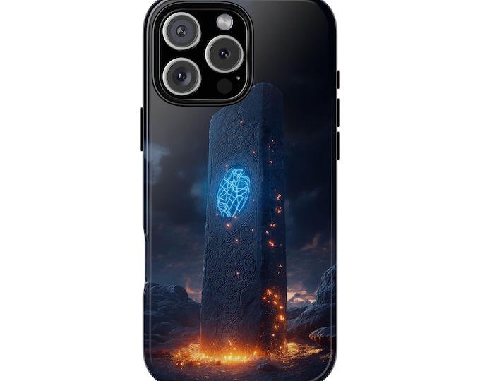 Weathered Stone Viking Glowing Celtic Rock Phone Case: iPhone, Galaxy, Pixel - Lifetime Warranty