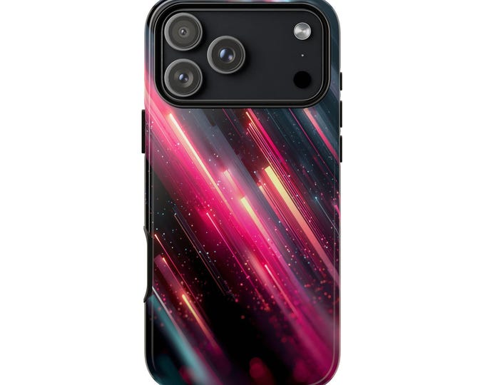 Hot Pink Cyan Vaporware Glow Phone Case: iPhone, Galaxy, Pixel - Lifetime Warranty