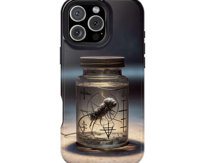 Horror Bug Glass Jar Lab Creature Phone Case: iPhone, Galaxy, Pixel - Lifetime Warranty
