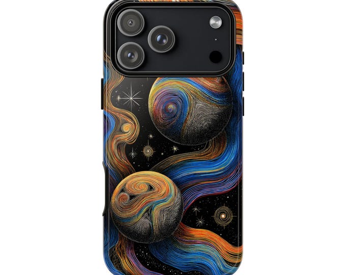 Planets Outer Space Velvet Atmosphere Phone Case: iPhone, Galaxy, Pixel - Lifetime Warranty