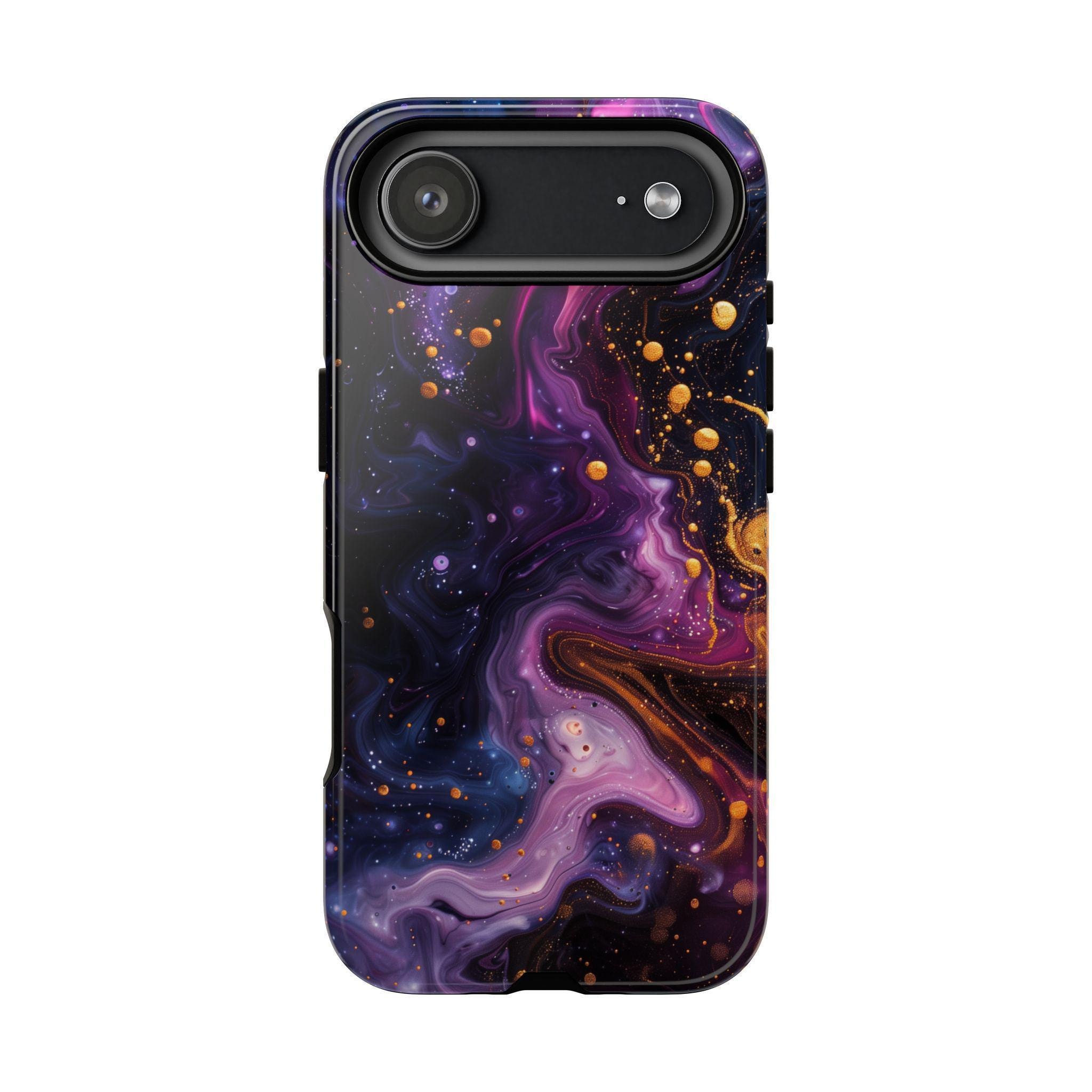 Violet Black Liquid Hydro Dip Phone Case for iPhone 18 Pro Max