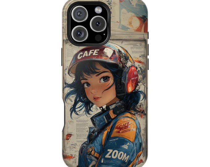 Anime Cafe Racer Graphic Magazine Vintage Phone Case: iPhone, Galaxy, Pixel - Lifetime Warranty