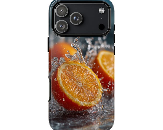 Oranges Fresh Water Splash Phone Case: iPhone, Galaxy, Pixel - Lifetime Warranty