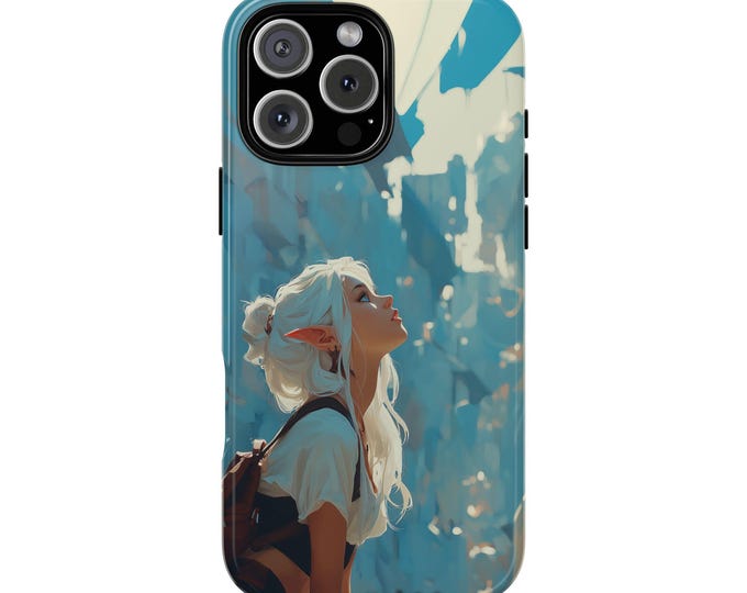 Elf White Hair Elven Girl Phone Case: iPhone, Samsung Galaxy, Pixel - Lifetime Warranty