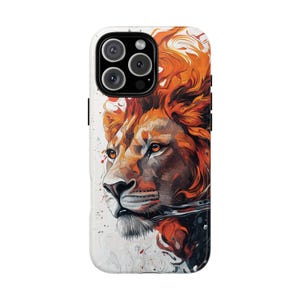 Lion Vibrant Watercolor Phone Case for iPhone, Samsung, Pixel