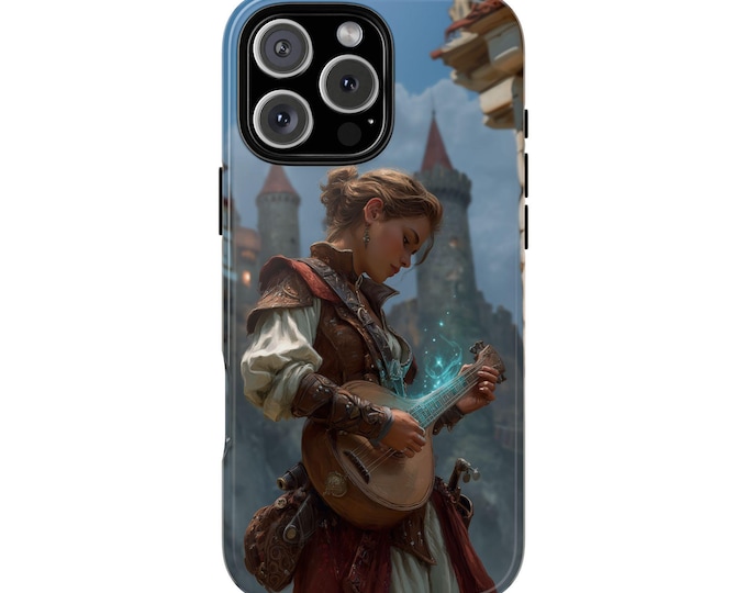 Magical Lute Strums Player Mystic Bard Phone Case: iPhone, Galaxy, Pixel - Lifetime Warranty