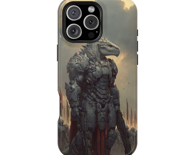 Dinosaur Hybrid Armor Plasma Weapons Phone Case: iPhone, Galaxy, Pixel - Lifetime Warranty