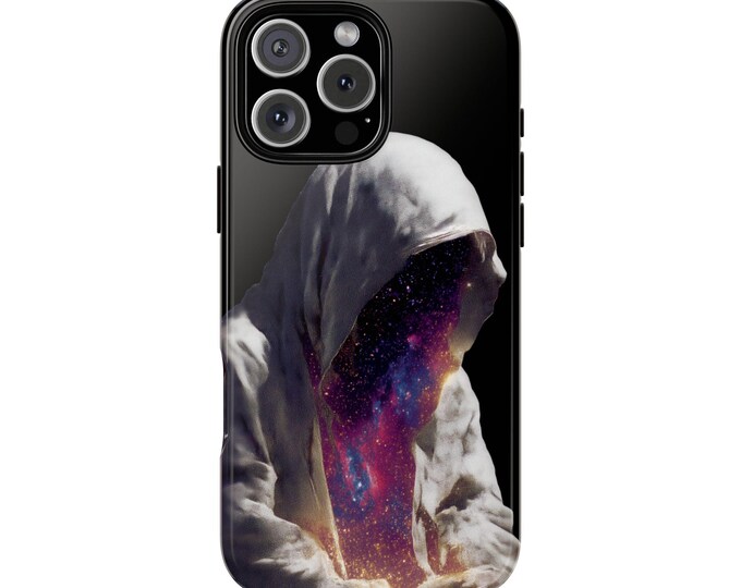 Universe Meditation Hooded Creator Phone Case: iPhone, Galaxy, Pixel - MagSafe Compatible