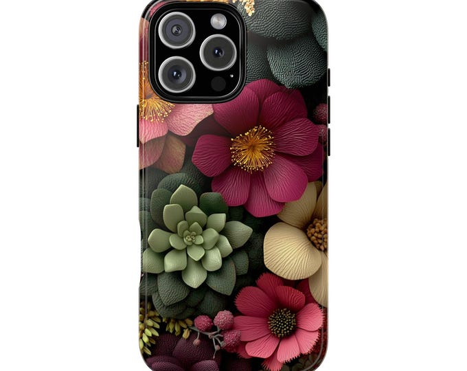 Blooming Radiance Floral Blossom Burst Phone Case - iPhone 17 Pro Max 16 15 14 13 12 11, Samsung Galaxy S25 Ultra S24 S23 S22, Google Pixel