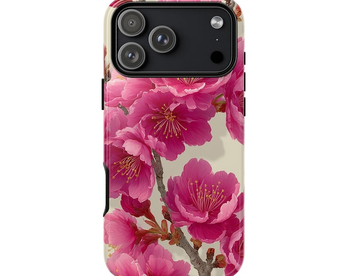 Japanese Sakura Pink Floral Phone Case: iPhone, Galaxy, Pixel - Lifetime Warranty