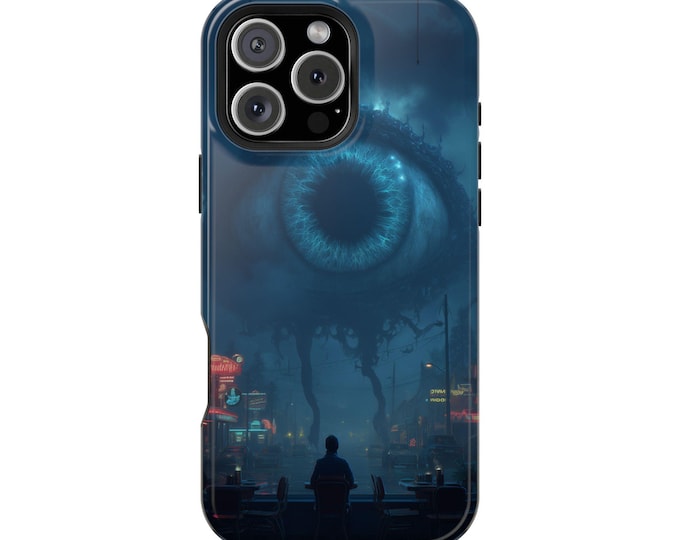 Giant Eye Horror Iris Night Scene Phone Case: iPhone, Galaxy, Pixel - Lifetime Warranty