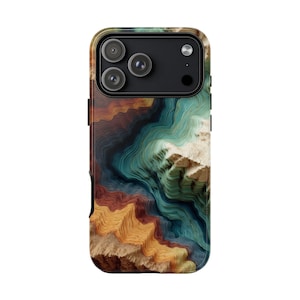 Topographic Map Mountain Earth Phone Case: iPhone | Samsung Galaxy | Google Pixel