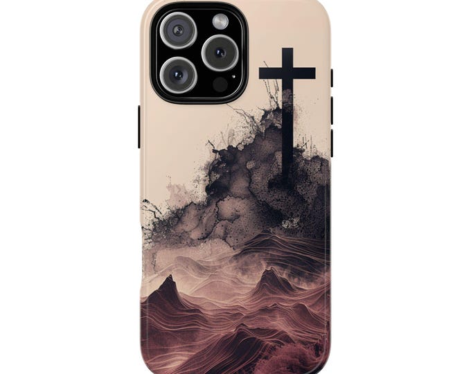 Purple Christian Cross Religious Jesus Christ Phone Case: iPhone, Galaxy, Pixel - Lifetime Warranty