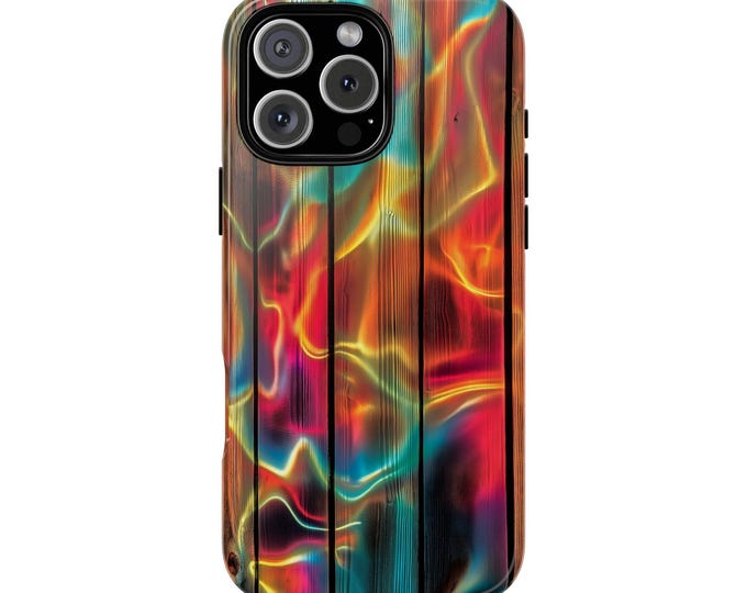 Sunset Tide Wood Water Flame Reflection Phone Case: iPhone, Galaxy, Pixel - Lifetime Warranty