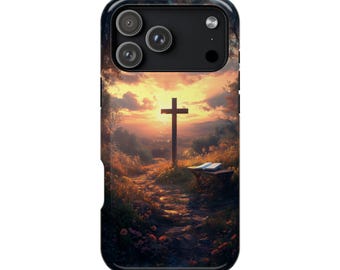 Cross Sunrise Christian Faith Bible Phone Case: iPhone, Galaxy, Pixel
