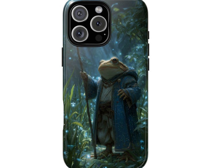 Frog Mage Fantasy Forest Phone Case: iPhone, Galaxy, Pixel - Lifetime Warranty