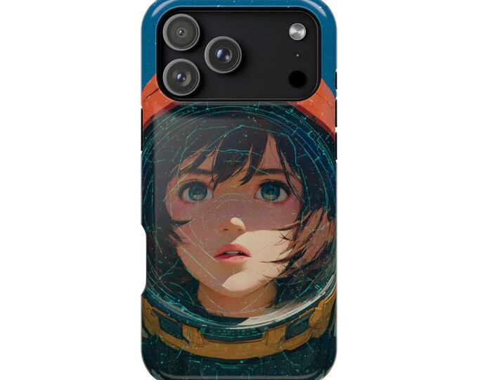 Deep Space Astronaut Anime Girl Phone Case: iPhone, Galaxy, Pixel - Lifetime Warranty