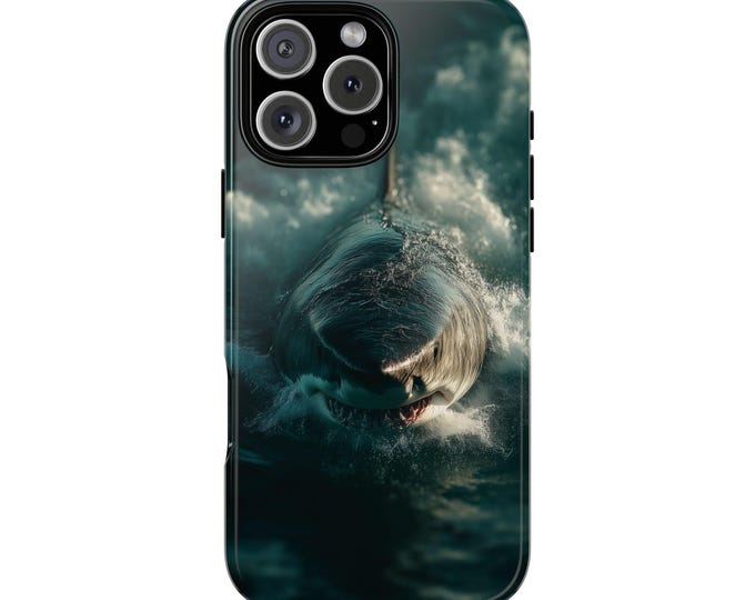Shark Ocean Predator Deep Blue Waters Phone Case: iPhone, Galaxy, Pixel - Lifetime Warranty