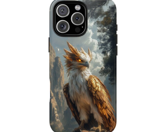 Majestic Griffin Eagle Perched Cliff Phone Case: iPhone, Galaxy, Pixel - Lifetime Warranty