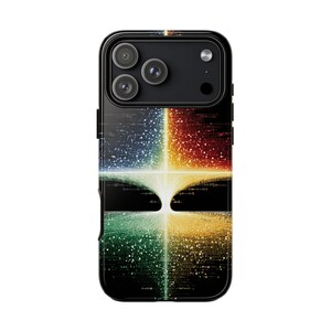 Fractured Code Vortex Light Burst Shockproof Case: iPhone | Galaxy | Pixel - Lifetime Warranty