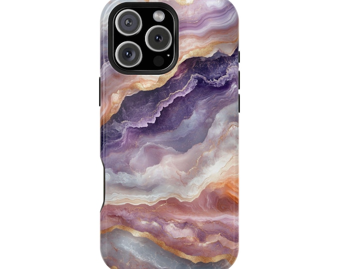 Elegant Marble Swirl Cascade Pastel Phone Case: iPhone, Galaxy, Pixel - Lifetime Warranty