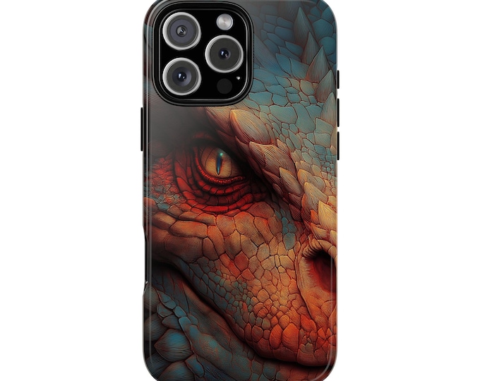 Dragon Gaze Armor Scales Close-Up Phone Case: iPhone, Galaxy, Pixel - Lifetime Warranty