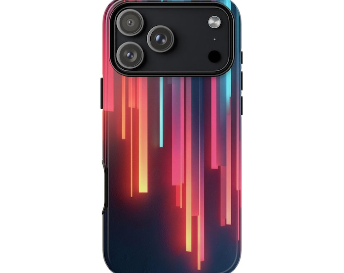 Vaporware Light Neon Cyan Pink Phone Case: iPhone, Galaxy, Pixel - Lifetime Warranty