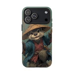 Samurai Otter Ninja Sword Phone Case - Personalized, MagSafe Compatible, Lifetime Warranty